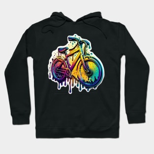 Melting Colorful Bicycle #1 Hoodie